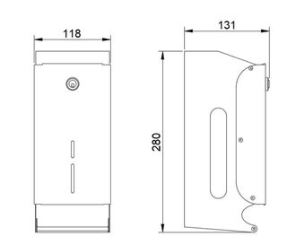 Portarrollos doble Nofer