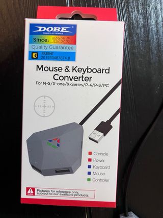 Adaptador DOBE Teclado y Mouse para Consolas