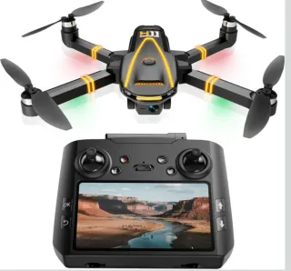 Dron Negro con Luces LED