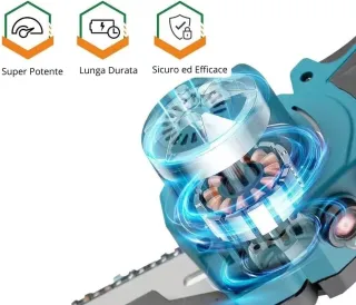 Motosega 2 batterie 48V 6''