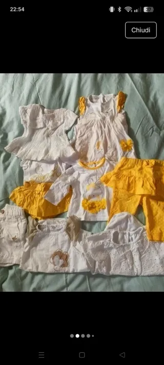 Lotto abbigliamento bimba estivo 0-3 mesi
