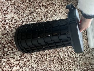 Taburete plegable bolso negro