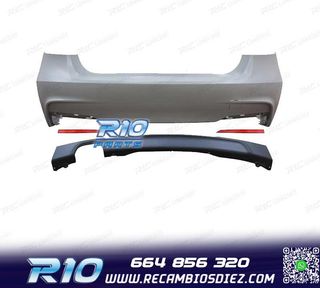 PARAGOLPES TRASERO BMW F30 LOOK M SALIDA DOBLE