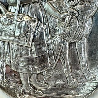 Plato WMF Art Nouveau Caperucita y Lobo