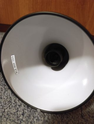 Lampada da tavolo flessibile nera metallo cromato