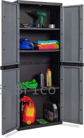 Armario Resina 3 Estantes 165x65x37 cm