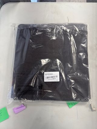 Funda sillón marrón y gris pana