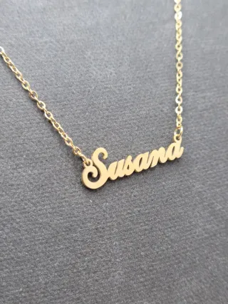 Colgante Acero Quirúrgico Chapado Oro