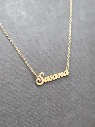 Colgante Acero Quirúrgico Chapado Oro