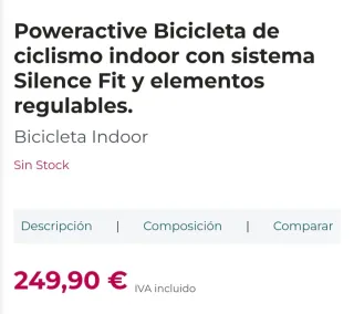 Bicicleta Estática Spinning Profesional. Cecotec