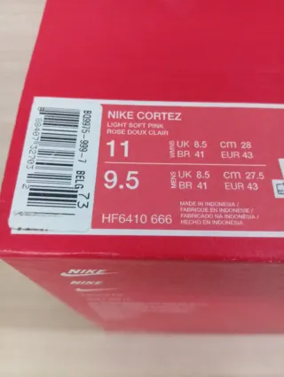 Nike Cortez n.43 originali bianche e rosa Nuove