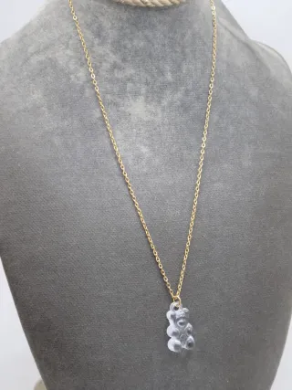 Colgante Osito Acero Quirúrgico Bañado en Oro