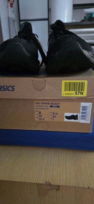 Zapatillas Running ASICS KINSEI Negro, ORIGINALES.