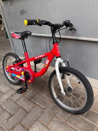Bicicleta infantil B-Pro 16 roja