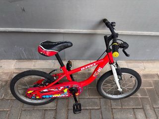 Bicicleta infantil B-Pro 16 roja