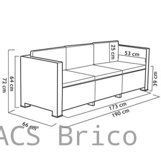 Muebles Jardín Diva Tropea Grafito