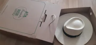 Sombrero Panamá Blanco y Negro