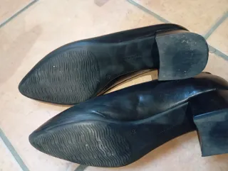 Zapatos de piel negros mujer