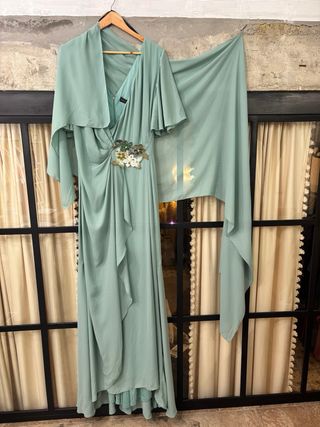 Vestido Matilde Cano Verde Largo