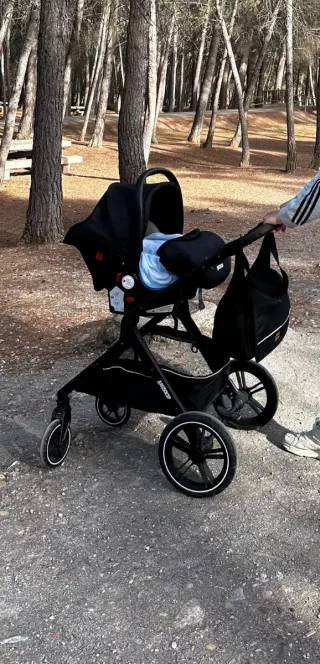 Carrito bebé 3 piezas negro