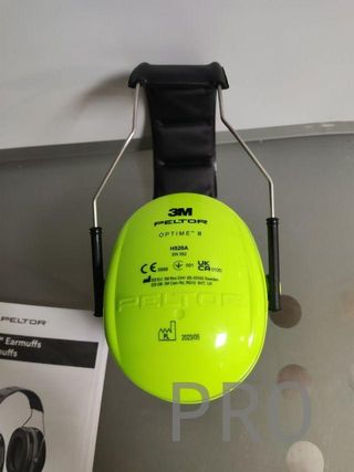 Orejeras de protección, 1 unidad/caja, verde