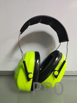 Orejeras de protección, 1 unidad/caja, verde