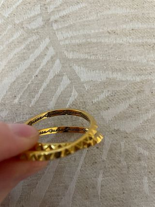 Pendientes aro Guess baño oro