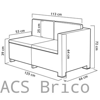 Muebles Jardín Oasis Grafito