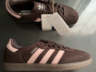 Zapatillas Adidas Samba OG Marrón Rosa Talla 40