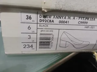 Zapatos Geox Negros Tacón Serpiente