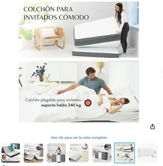 Colchón plegable 120 cm