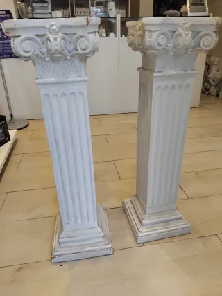 Columnas decorativas de escayola (2 unidades)