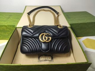 Borsa Gucci Marmont Nero Dorato