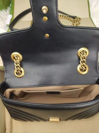 Borsa Gucci Marmont Nero Dorato
