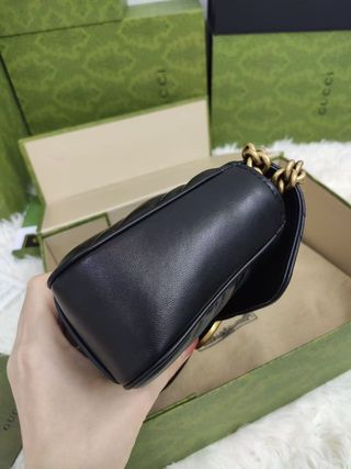 Borsa Gucci Marmont Nero Dorato