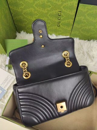 Borsa Gucci Marmont Nero Dorato