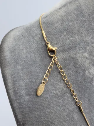 Colgante de gota Acero Quirúrgico Bañado en Oro