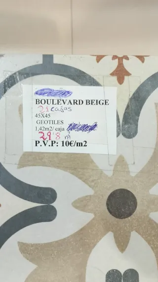 Pavimento decorativo estilo hidráulico (BUOLEVARD)