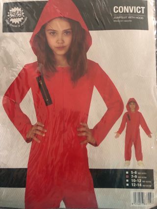 Disfraz La Casa de Papel Talla 7-9