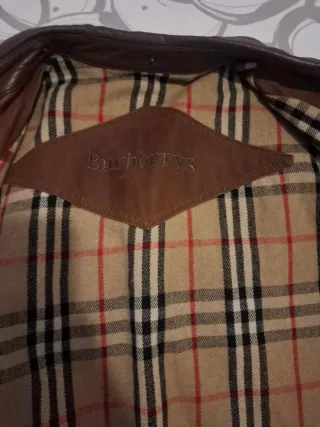 Chaqueta de Piel Burberrys Marrón