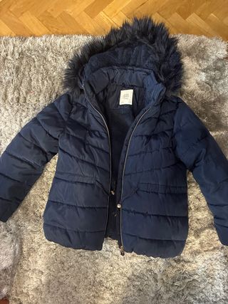 Abrigo niña azul marino T. 9-10 El Corte Inglés