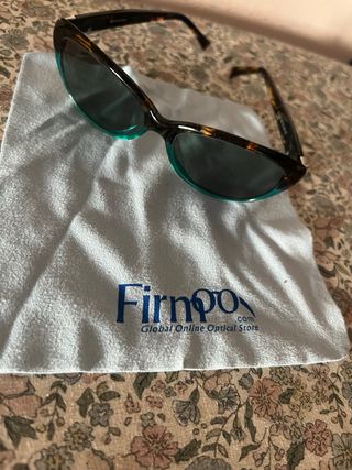 Estuche Gafas Firmoo Dorado Mapa