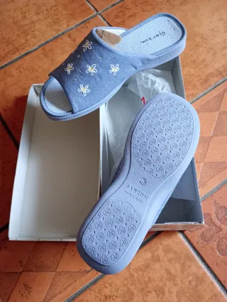 Zapatillas de casa Garzón mujer flores