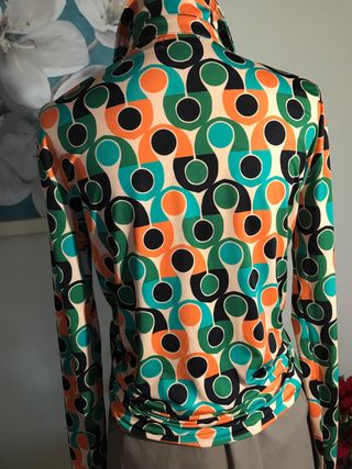 Camisa estampada manga larga