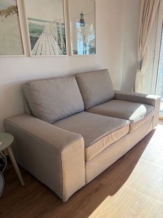 Sofá Kivik Ikea gris.