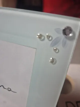 Portafoto Claraluna Vetro Decorato