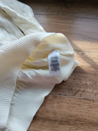 Maglione Ralph Lauren trecce cotone crema