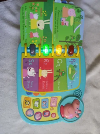 Libro Juguete Peppa Pig Aprender Letras