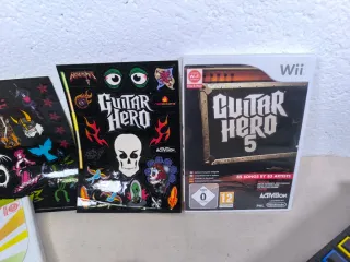 Chitarra Wii + Giochi Guitar Hero