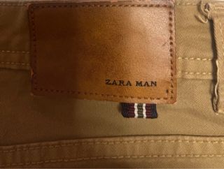 Pantalón Zara Hombre Beige
